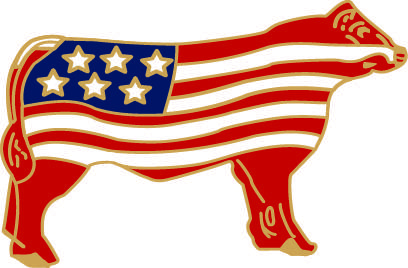 Lynmarlapelpins.com Cattle Flag Pin